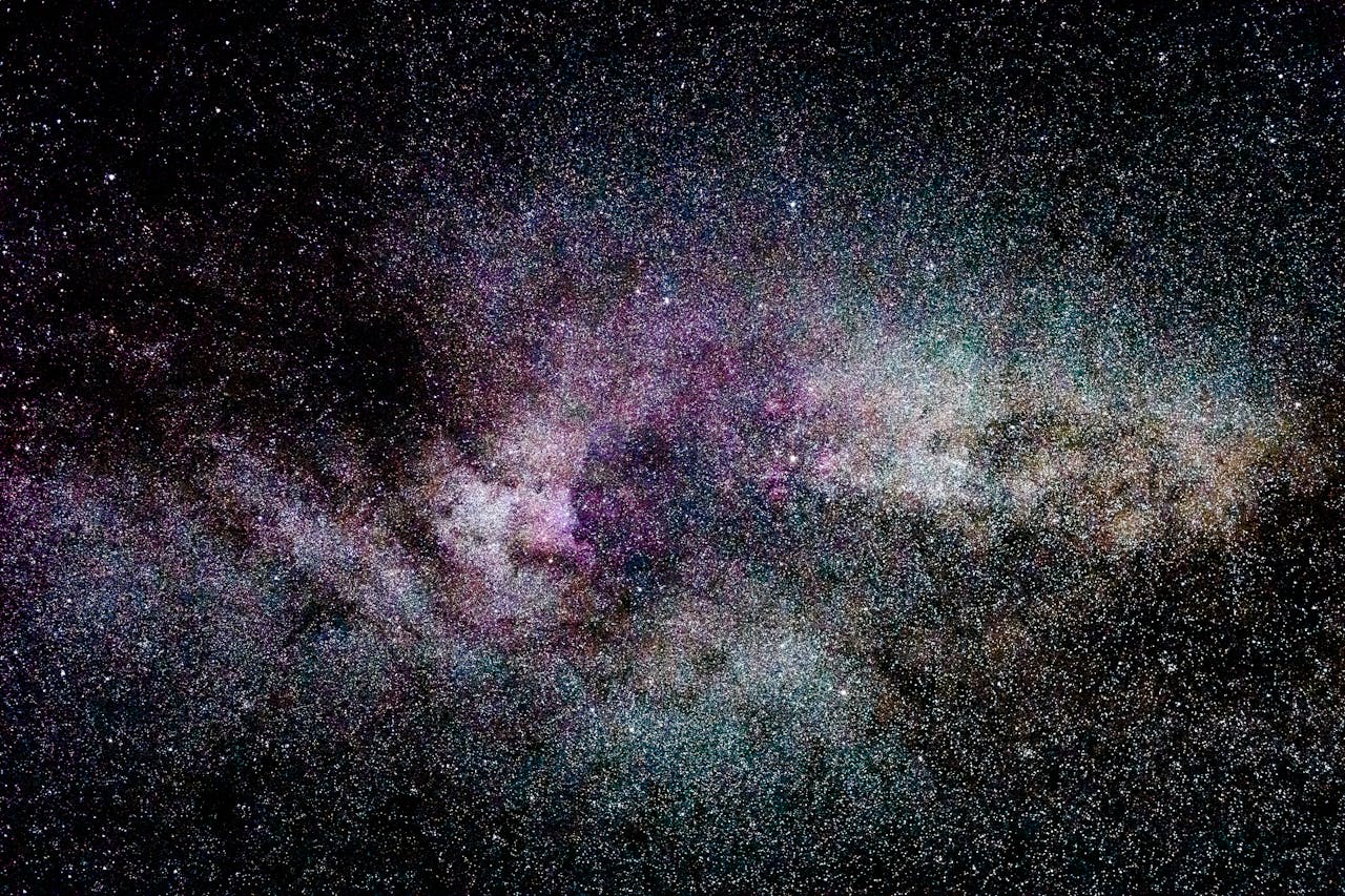 A breathtaking capture of the Milky Way galaxy's celestial beauty, revealing cosmic wonders.